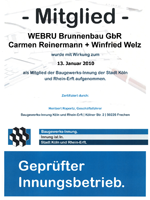 Webru Brunnenbau: geprfter Innungsbetrieb